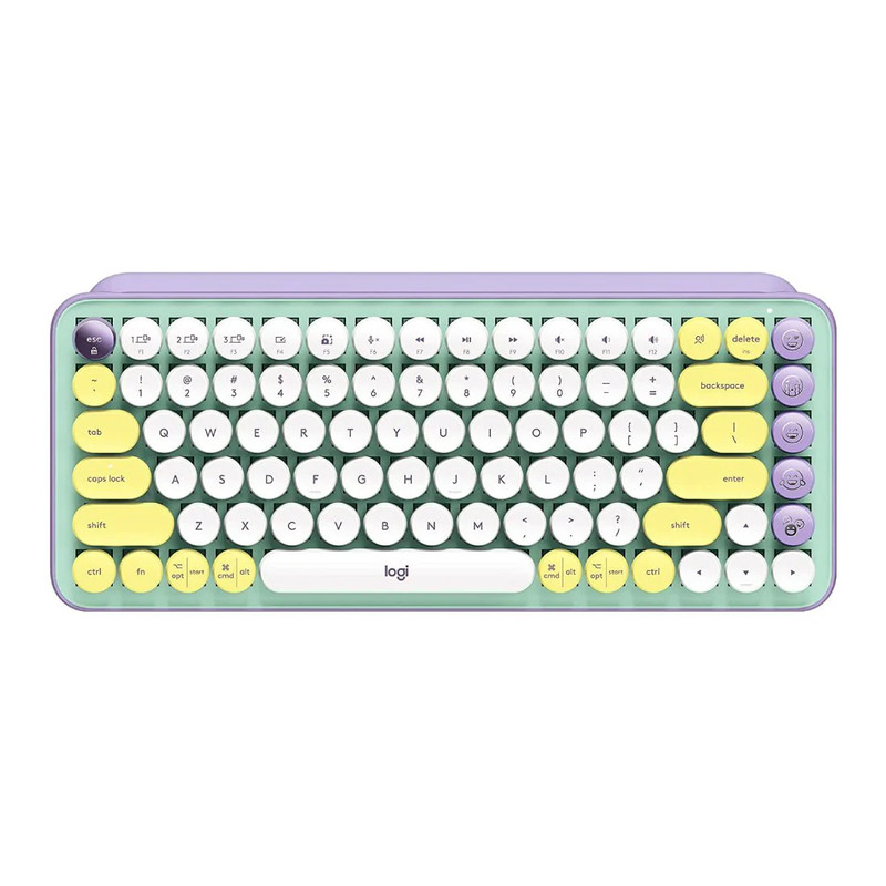 Logitech POP Keys Wireless Mechanical Keyboard - Daydream Mint - لوحة مفاتيح